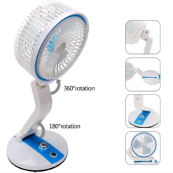 Alternative view of LR Folding Rechargeable Fan With Light