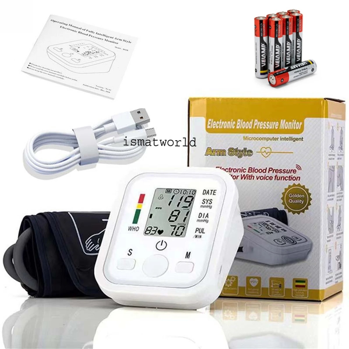 Blood Pressure Monitor (With battery)